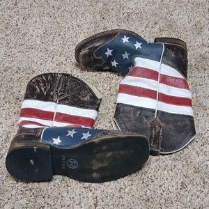 Kids Roper flag boots
